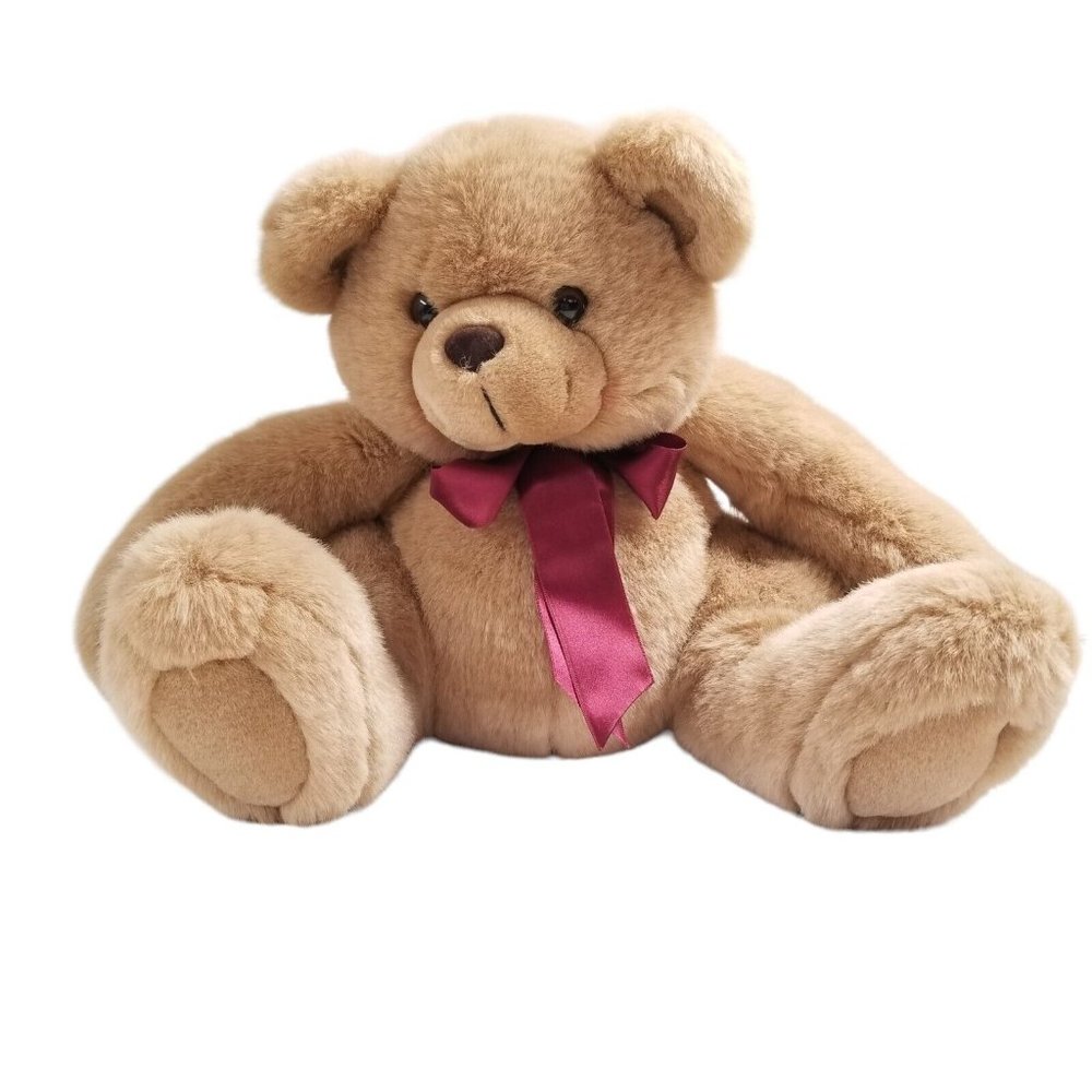 Heartwarmers Teddy Bear Plush Stuffed Animal Toy Carlton Cards Bow Valentine AGC